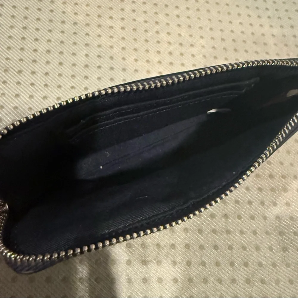Coach leather signature wristlet